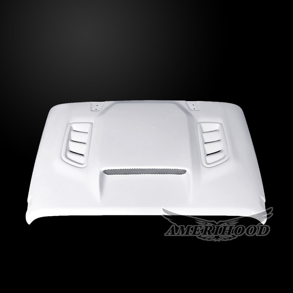 Jeep Wrangler JK VIP Style Functional Ram Air Hood